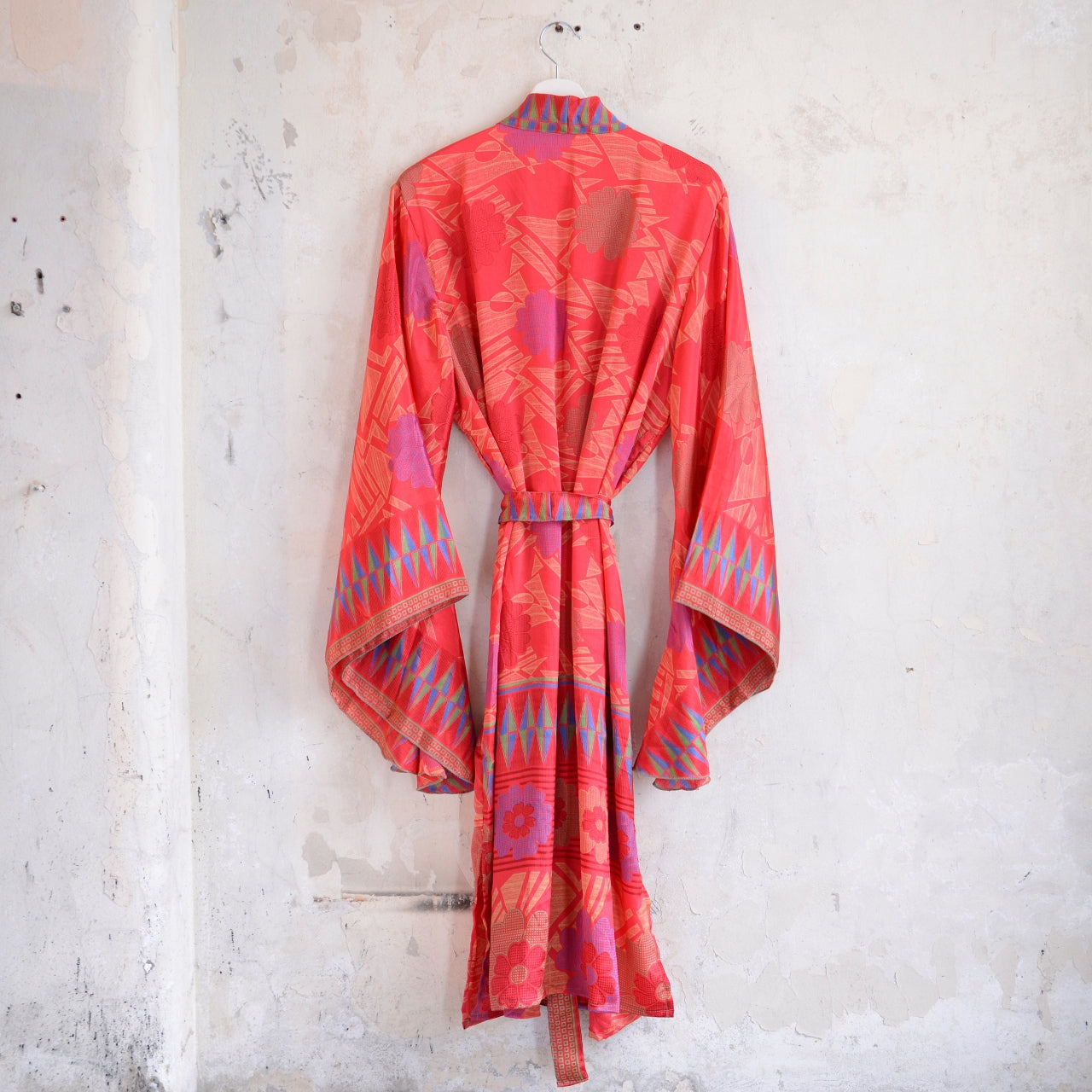 Vintage Silk Batwing Kimono - LL