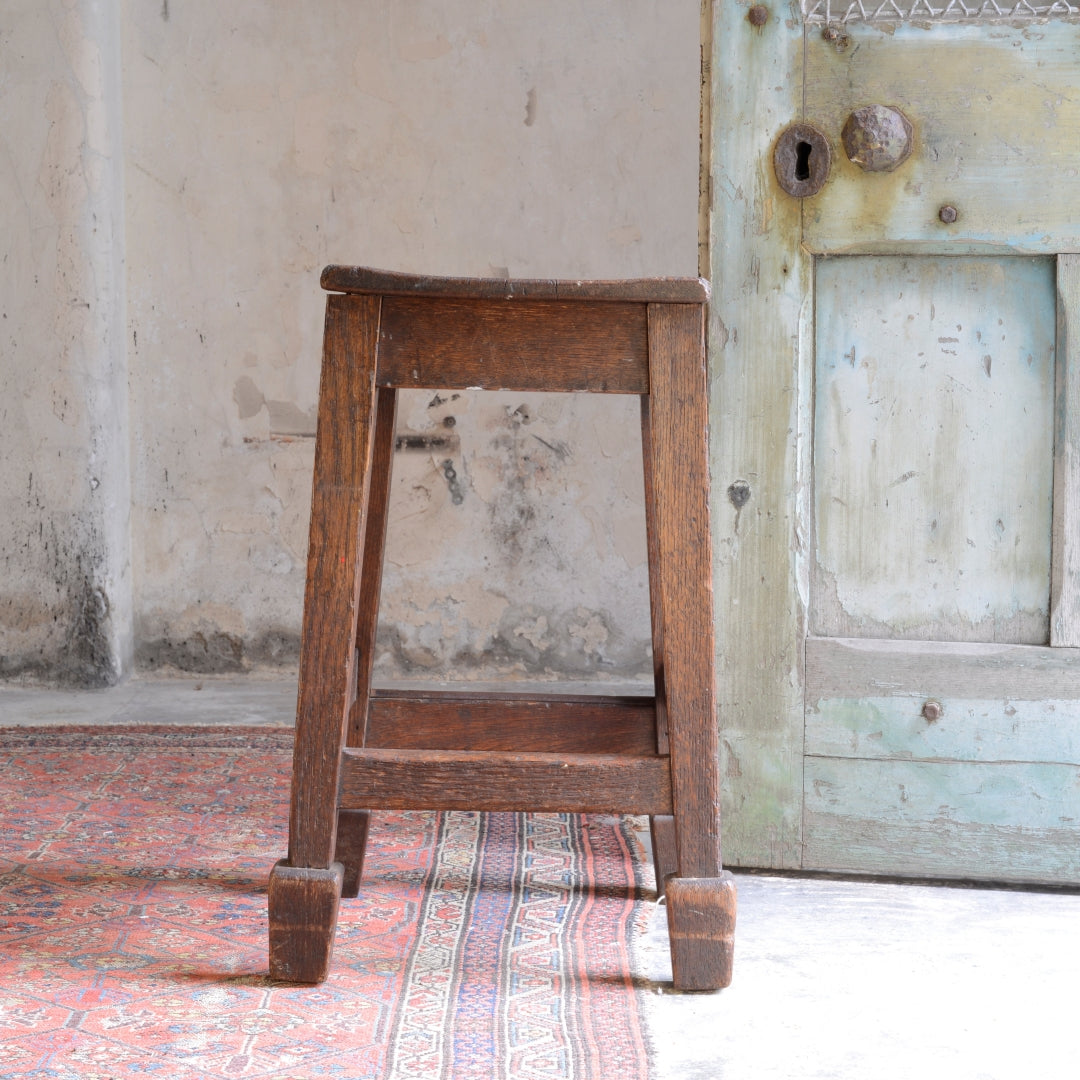 1930’s Oak School Stool