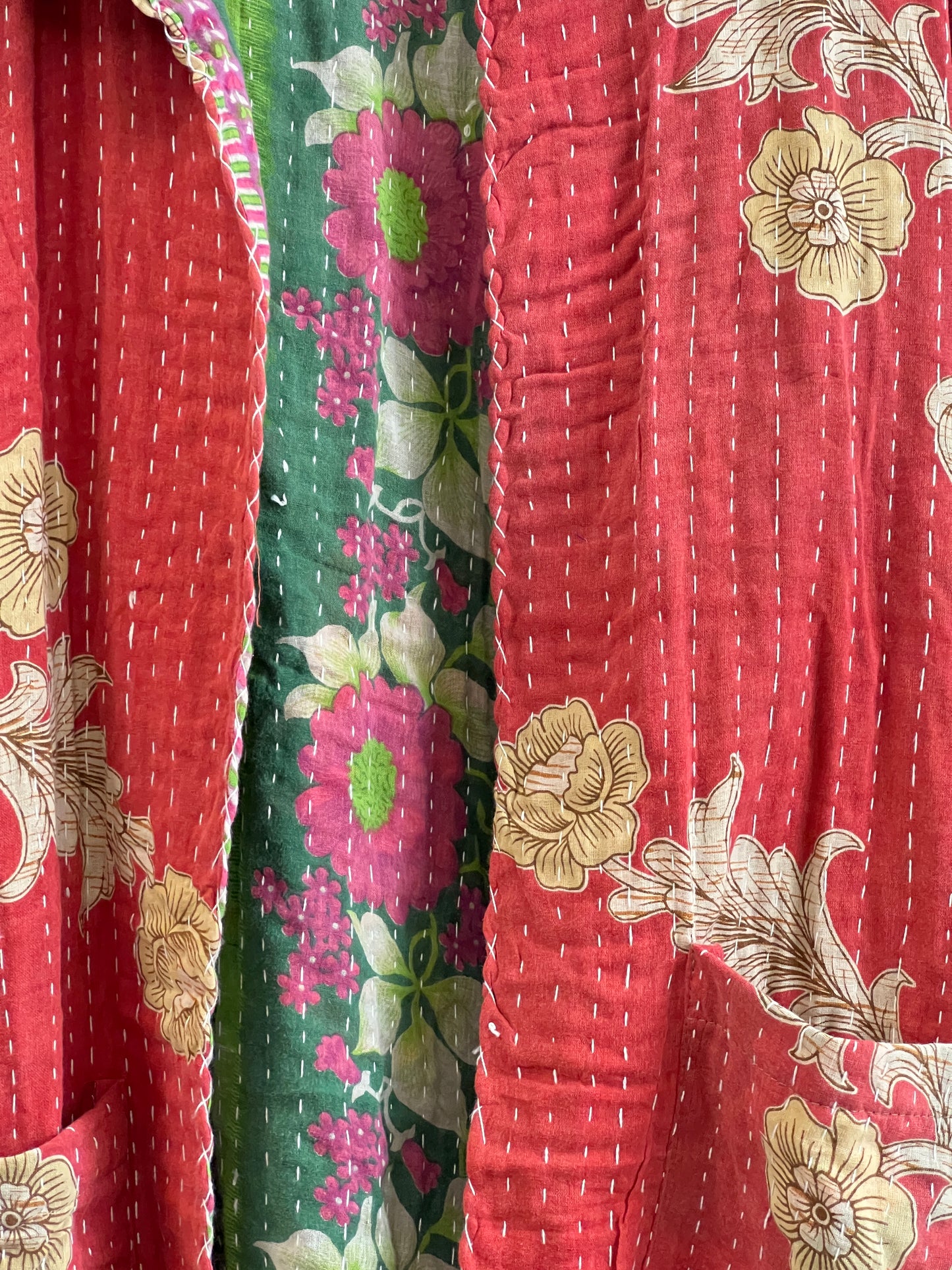 Vintage Cotton Kantha Reversible Jacket ~ No 10