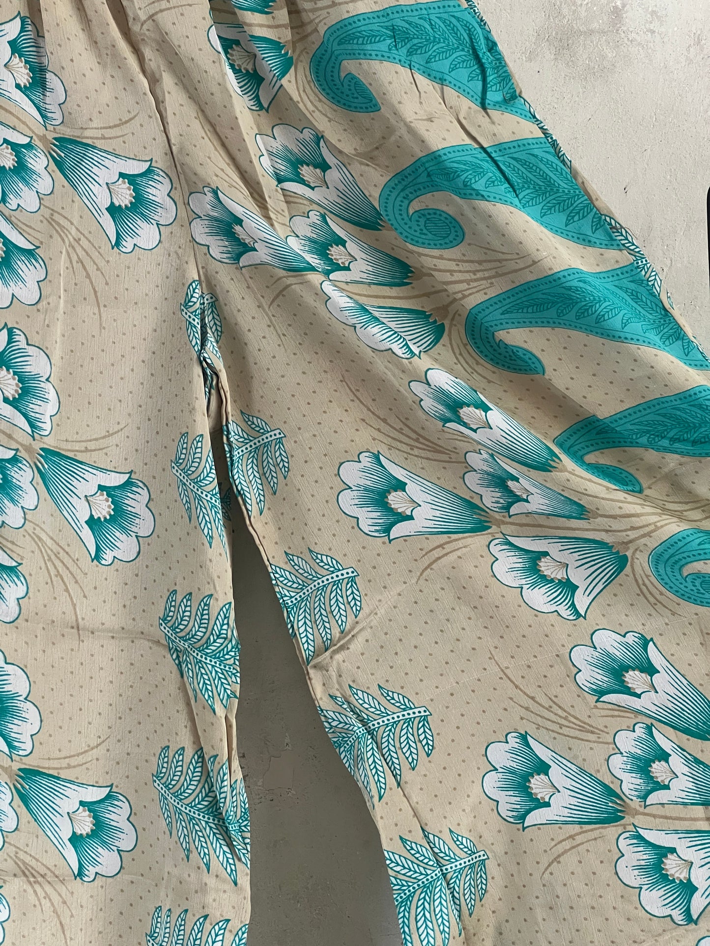 Vintage Silk Trousers & Shirt Co-ordinated Set