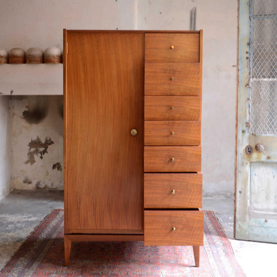 Mid-Century Wardrobe with Drawers