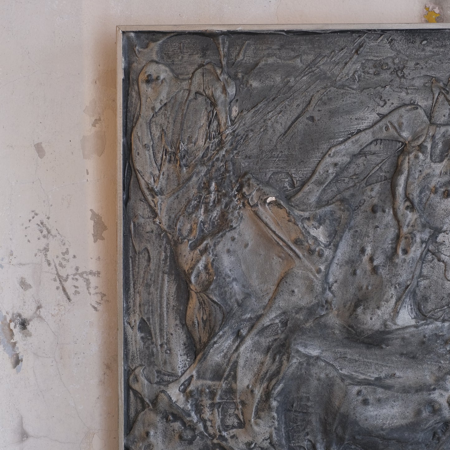 Pewter Coloured Plaster Wall Art