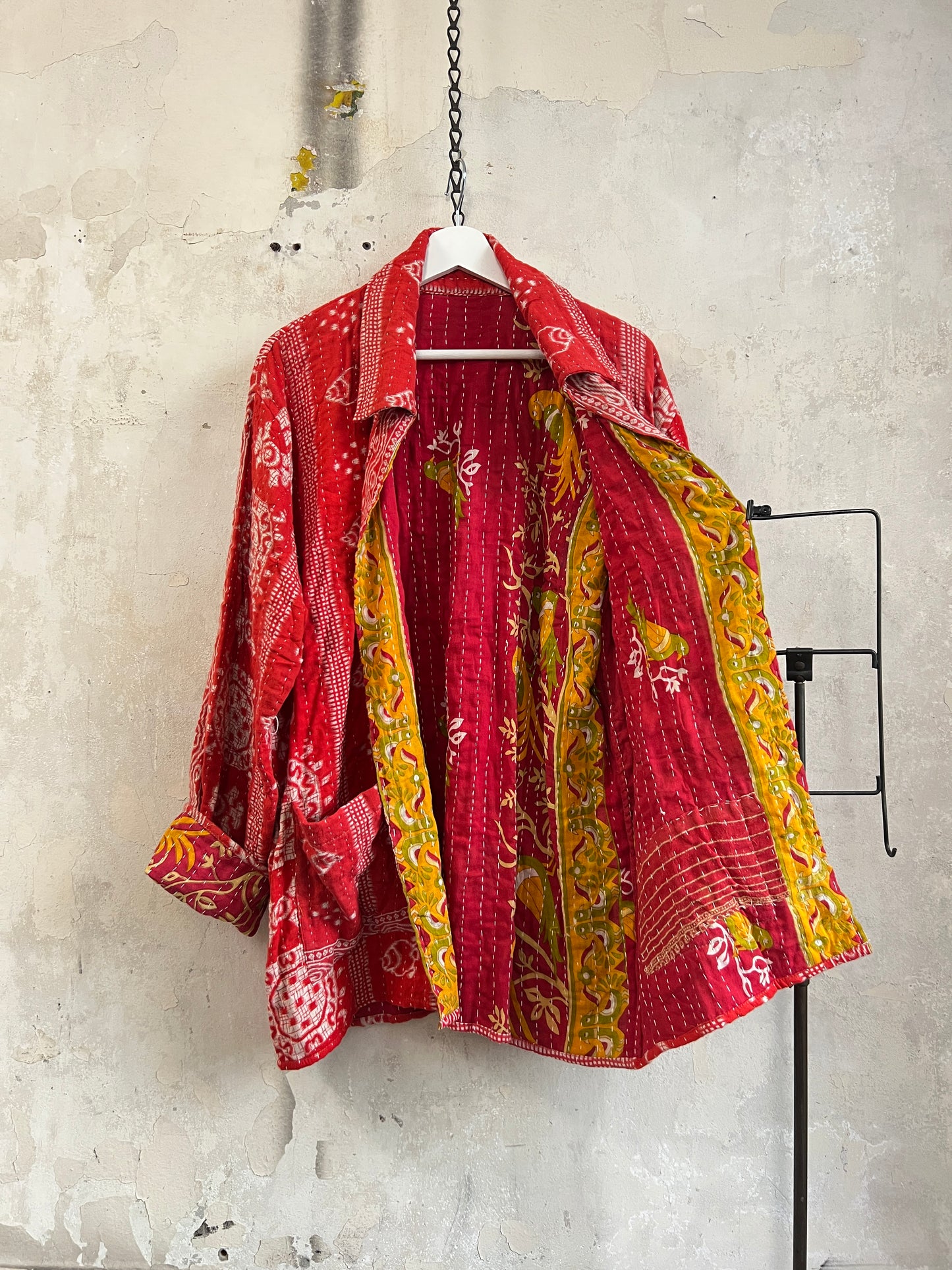 Vintage Cotton Kantha Reversible Jacket ~ No 5