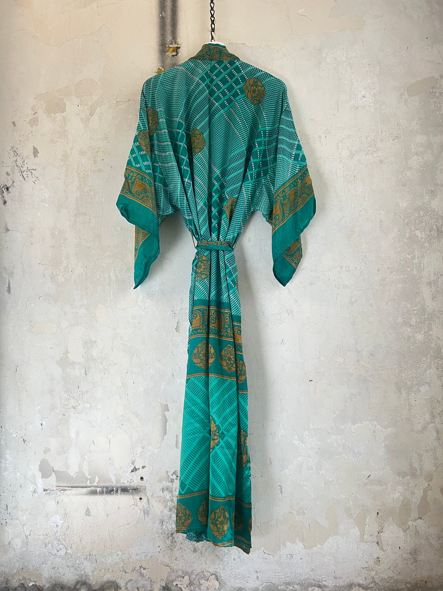 Long Vintage Silk Kimono