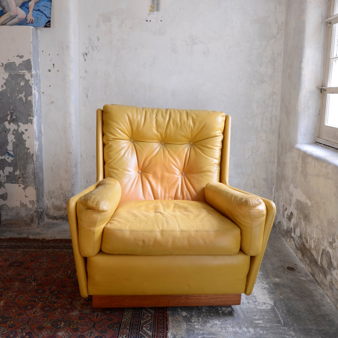 Pair of Leather Swivel Chairs