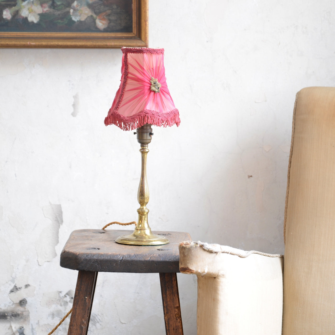 Small Brass Table Lamp