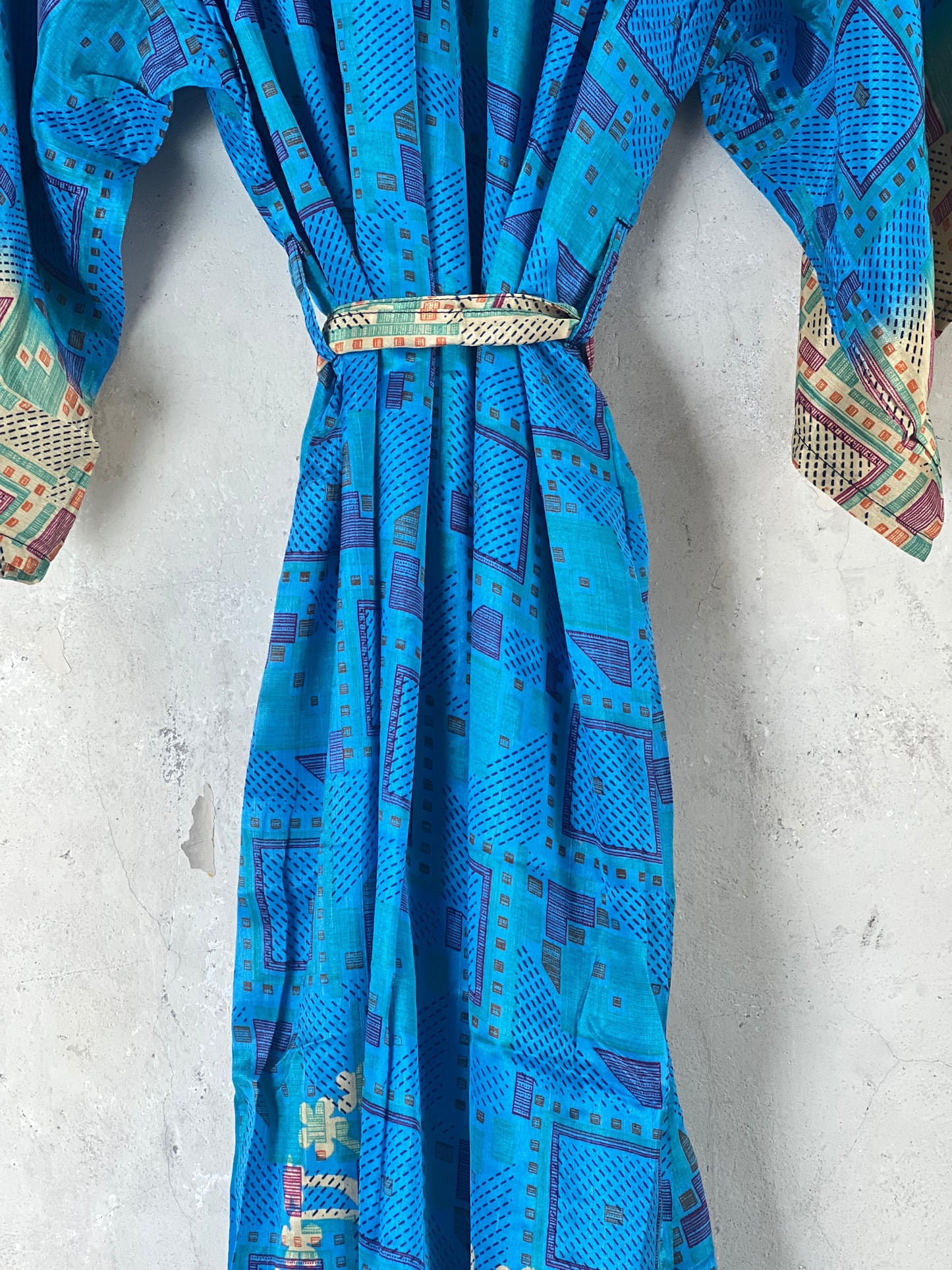 Long Vintage Silk Kimono