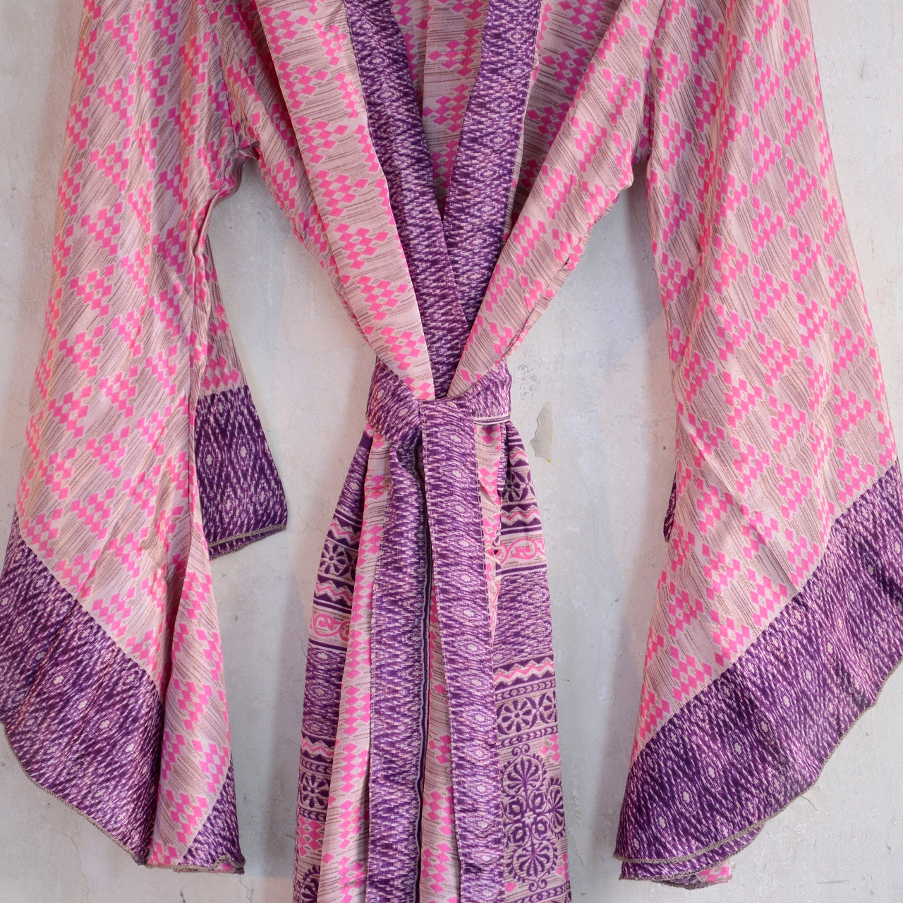 Vintage Silk Batwing Kimono - O