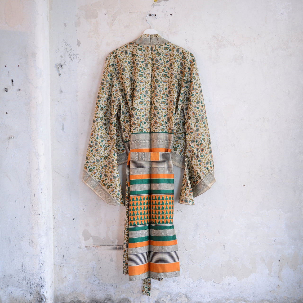 Vintage Silk Batwing Kimono - E