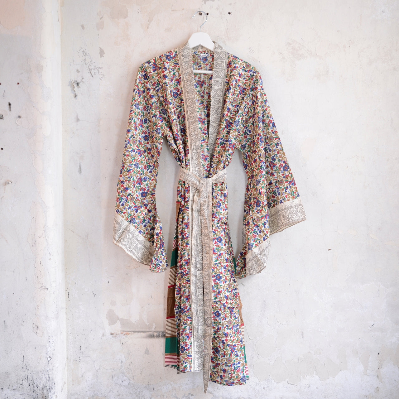 Vintage Silk Batwing Kimono - JJ