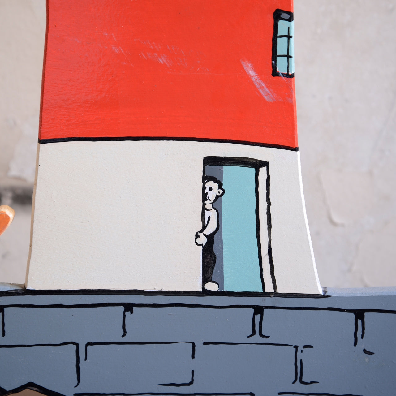 Seaside Sideshow Fairground Painted Board - Lighthouse