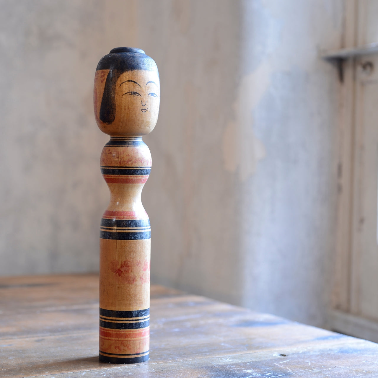 Traditional Japanese Folk Art Kokeshi Doll - 2