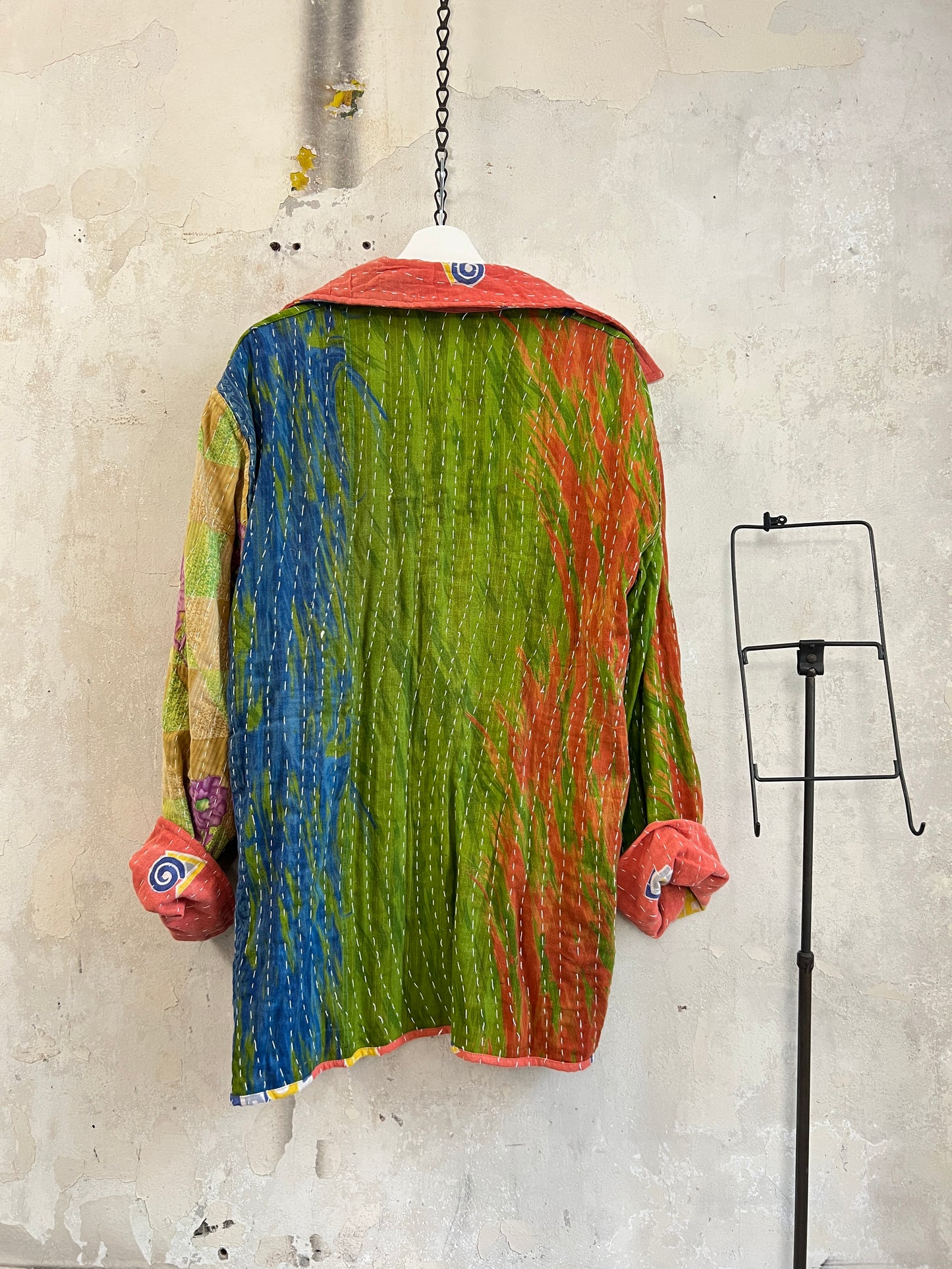 Vintage Cotton Kantha Reversible Jacket ~ No 14