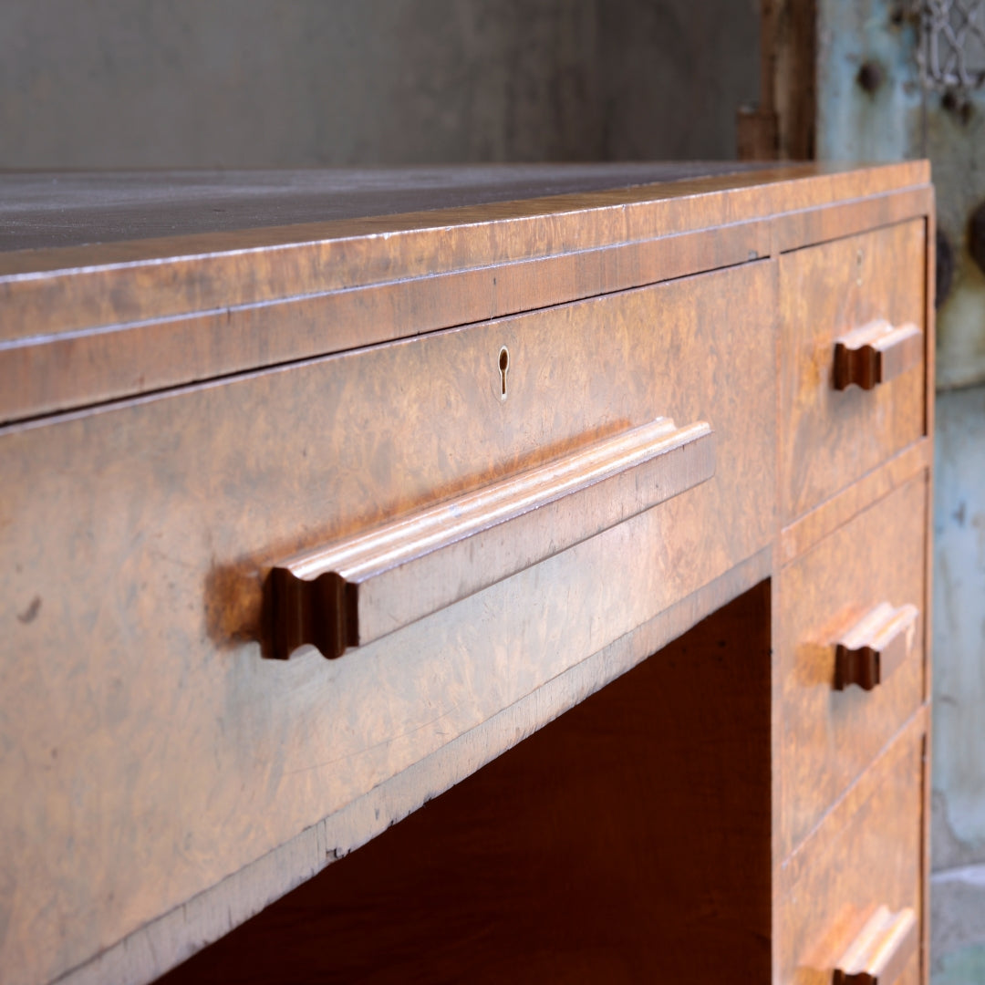 Art Deco Pedestal Desk