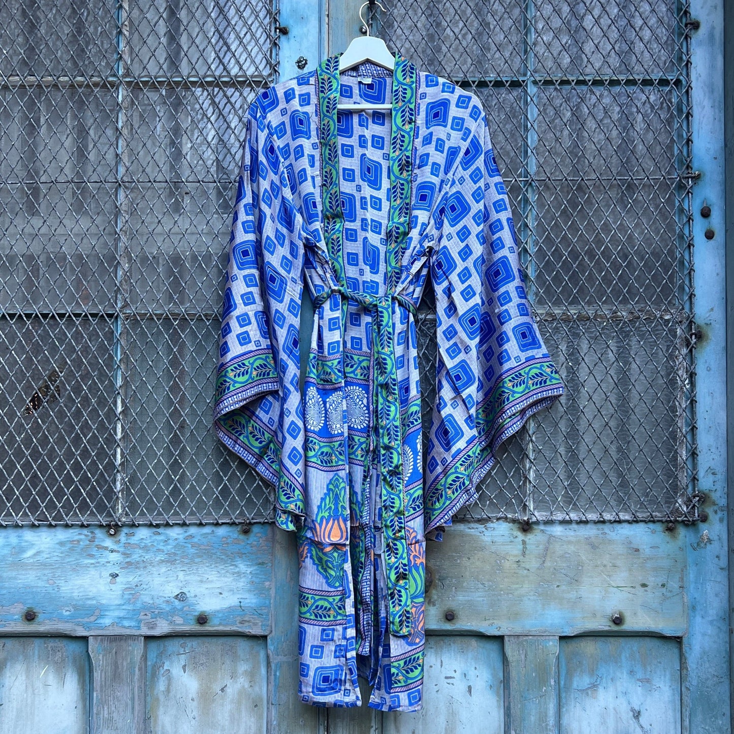 Vintage Silk Batwing Kimono - SS