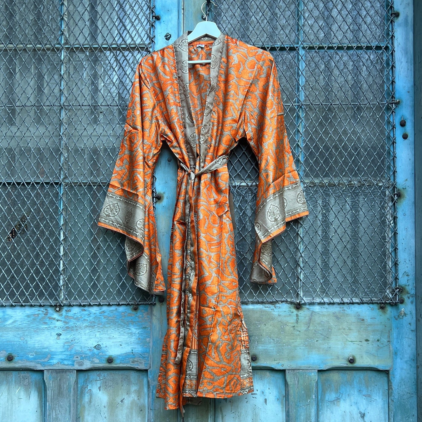 Vintage Silk Batwing Kimono - LL