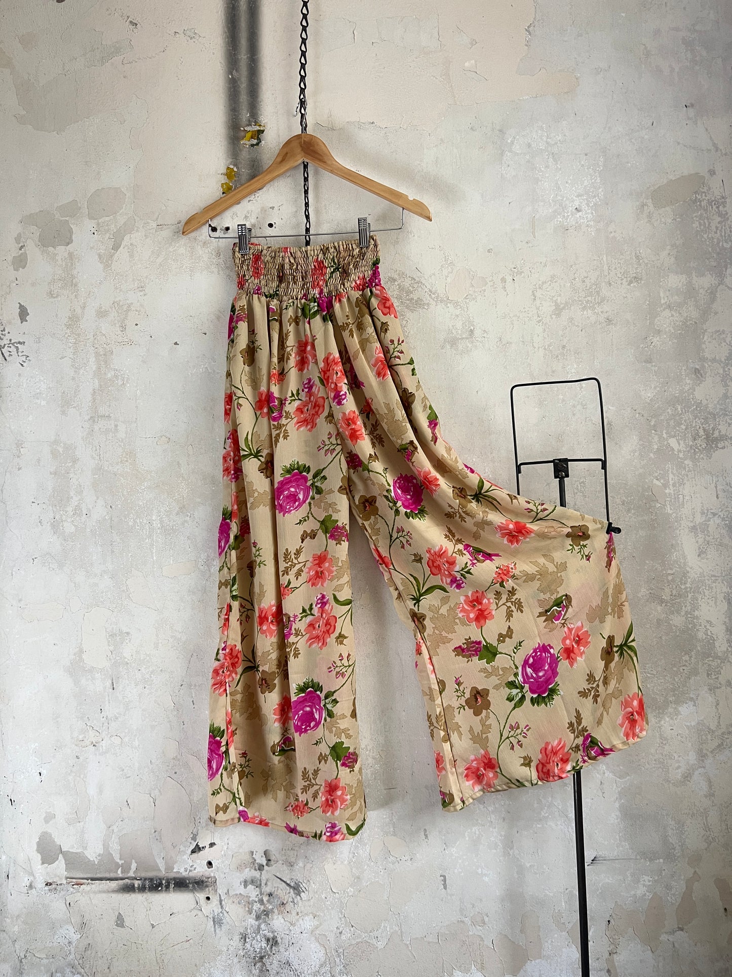 Vintage Silk Trousers & Shirt Co-ordinated Set