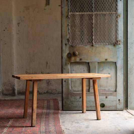 Antique Dutch Wooden Bench