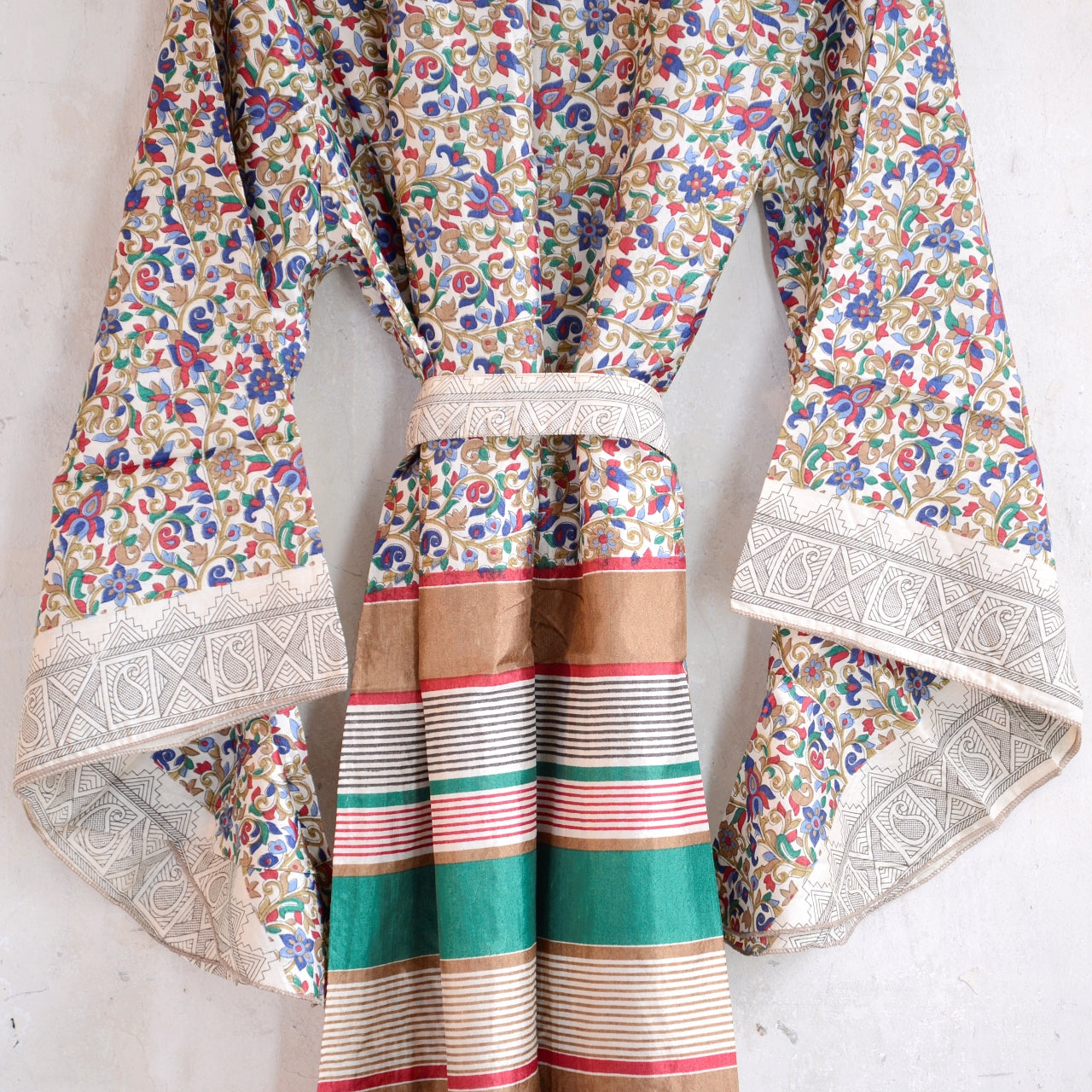 Vintage Silk Batwing Kimono - JJ