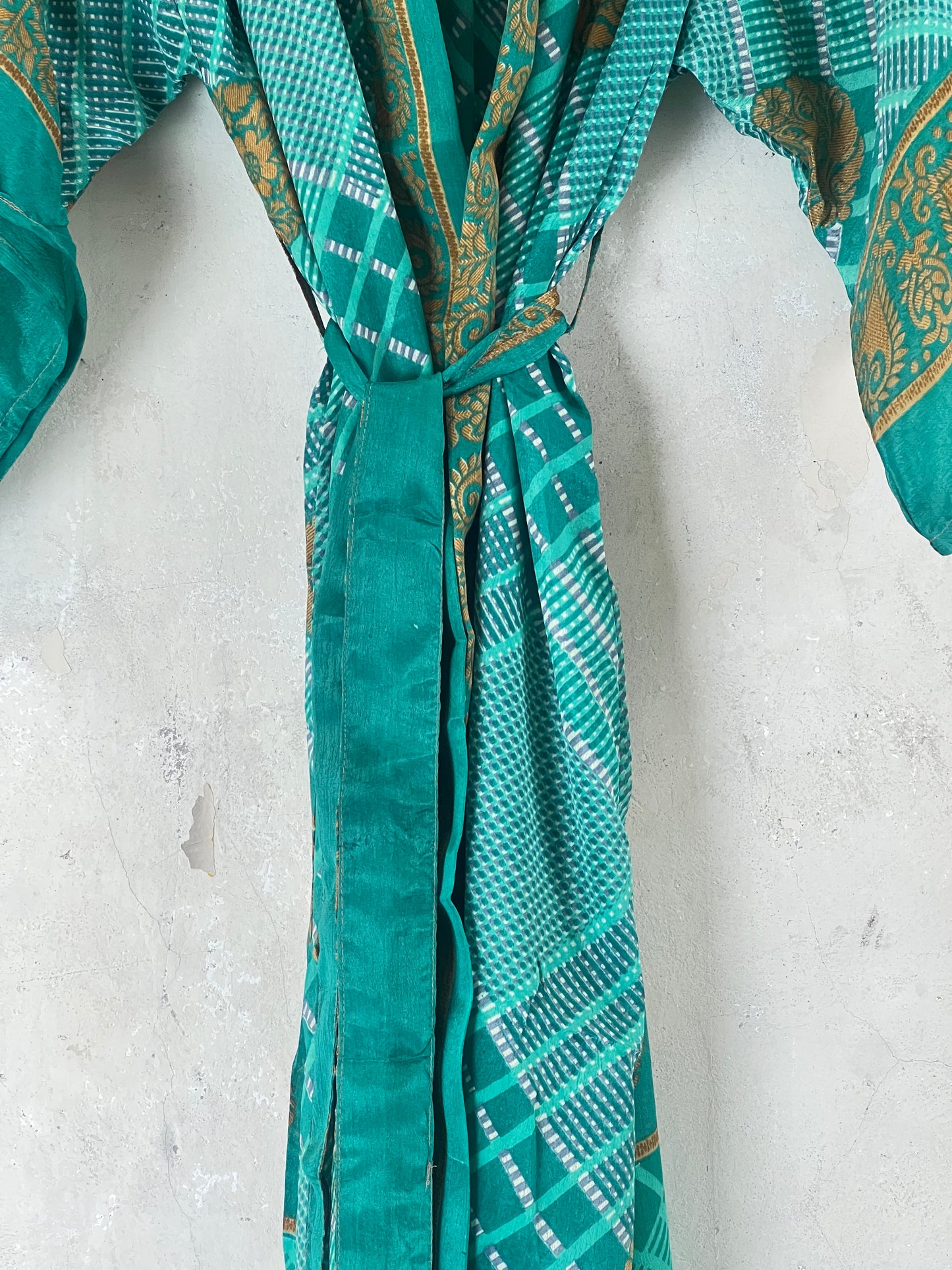 Long Vintage Silk Kimono