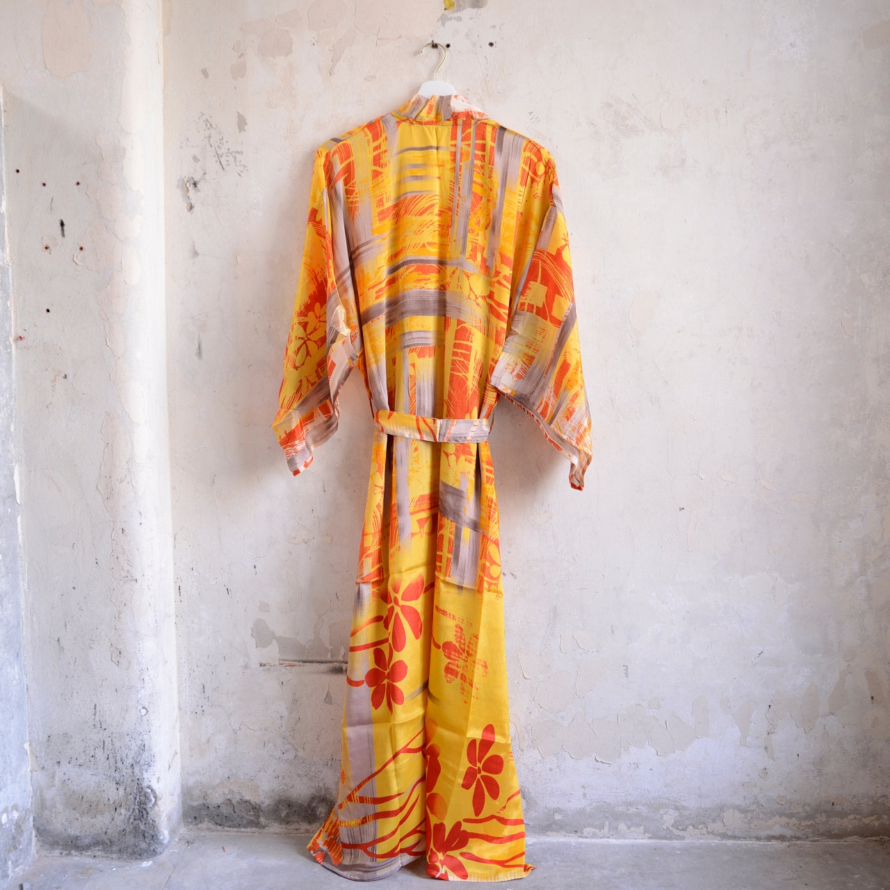 Long Vintage Silk Kimono