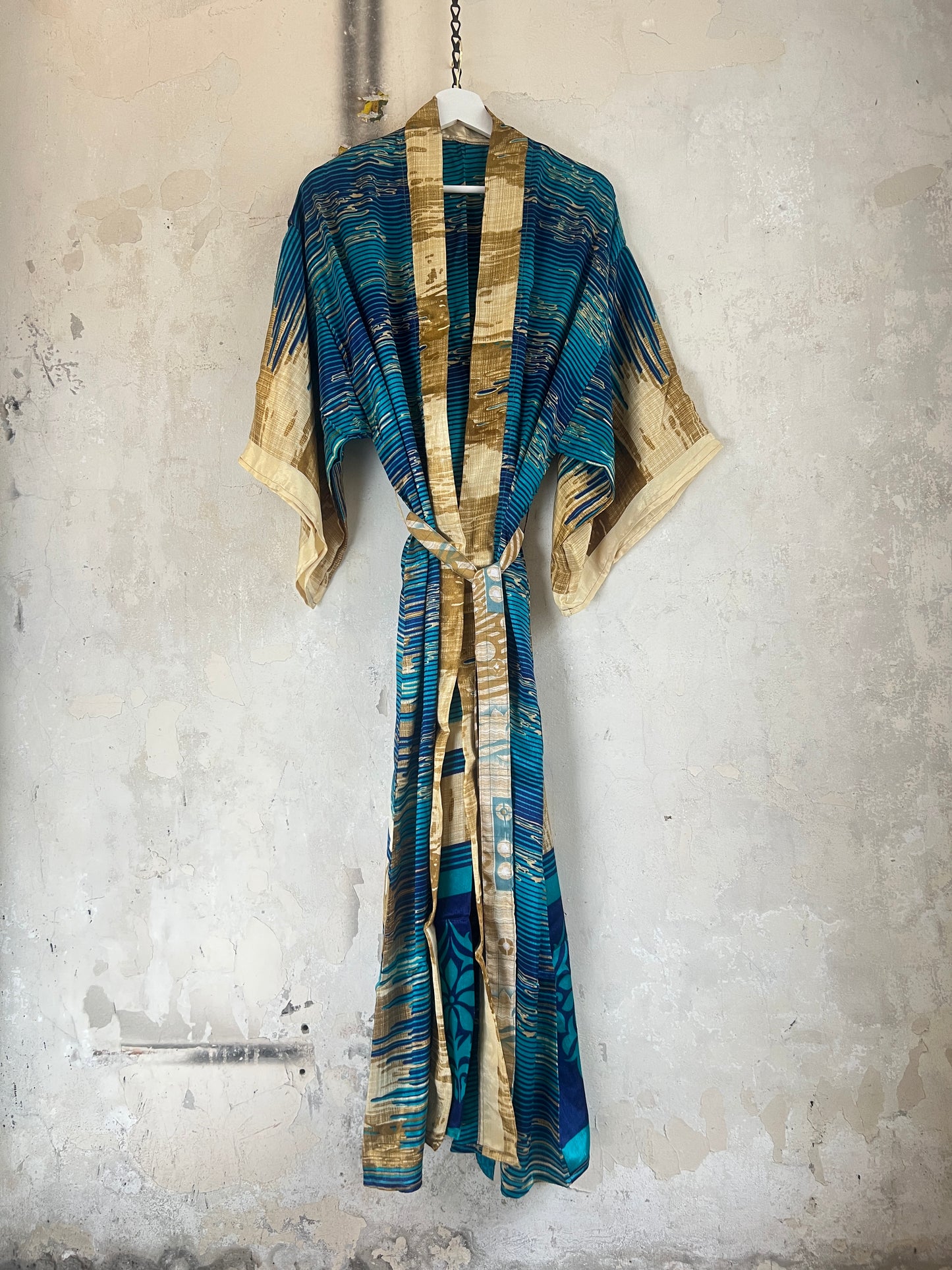 Long Vintage Silk Kimono