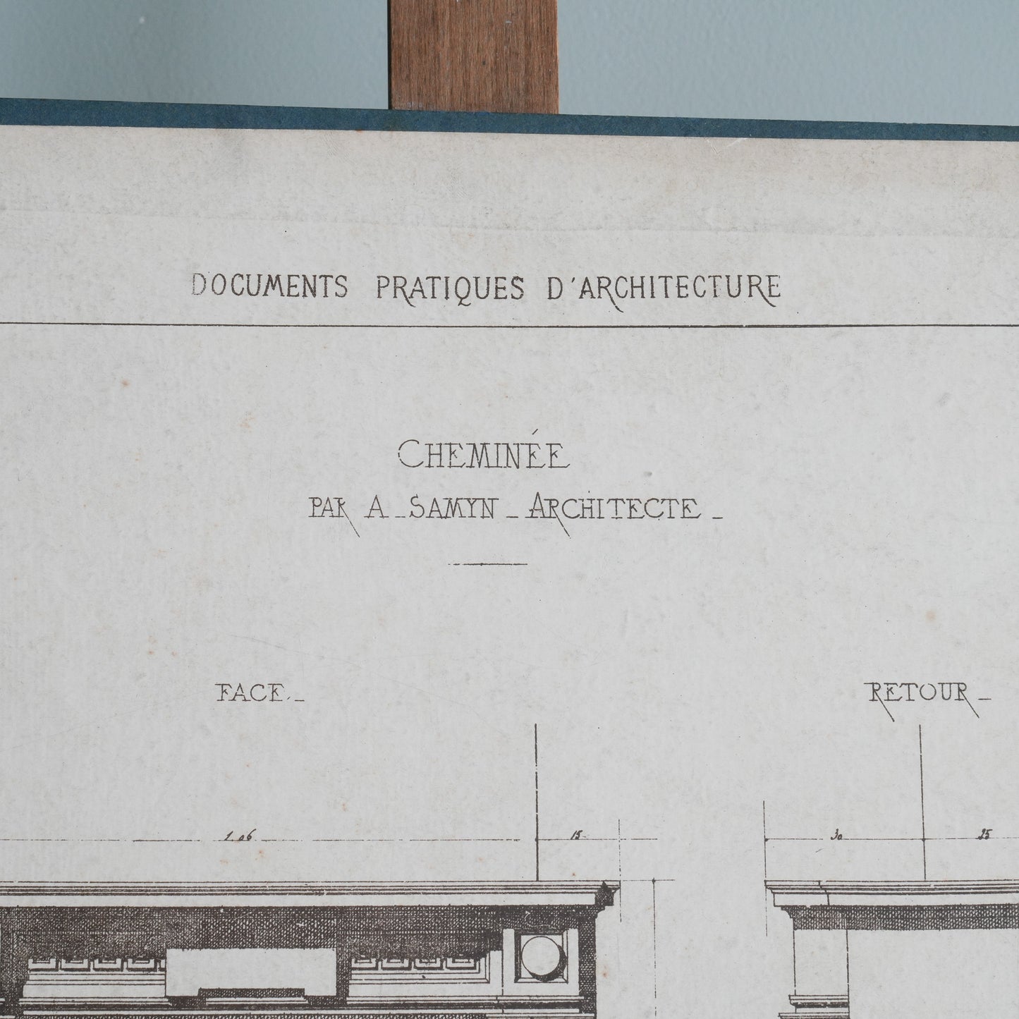 19thC Belgian Architectural Drawings - Fireplaces etc