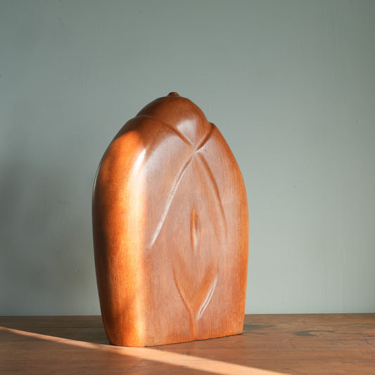 Modernist Wooden Sculpture of the Female Breast| FREDERIK WEERKAMP (Netherlands)