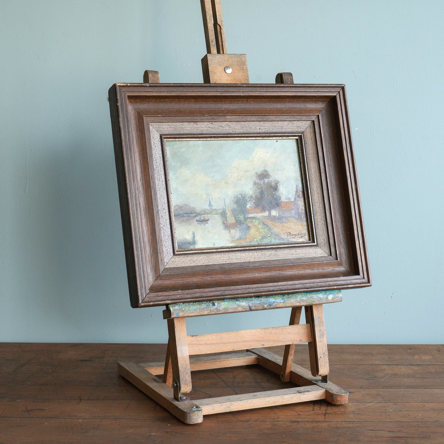 Naïve River Scene | Belgian School