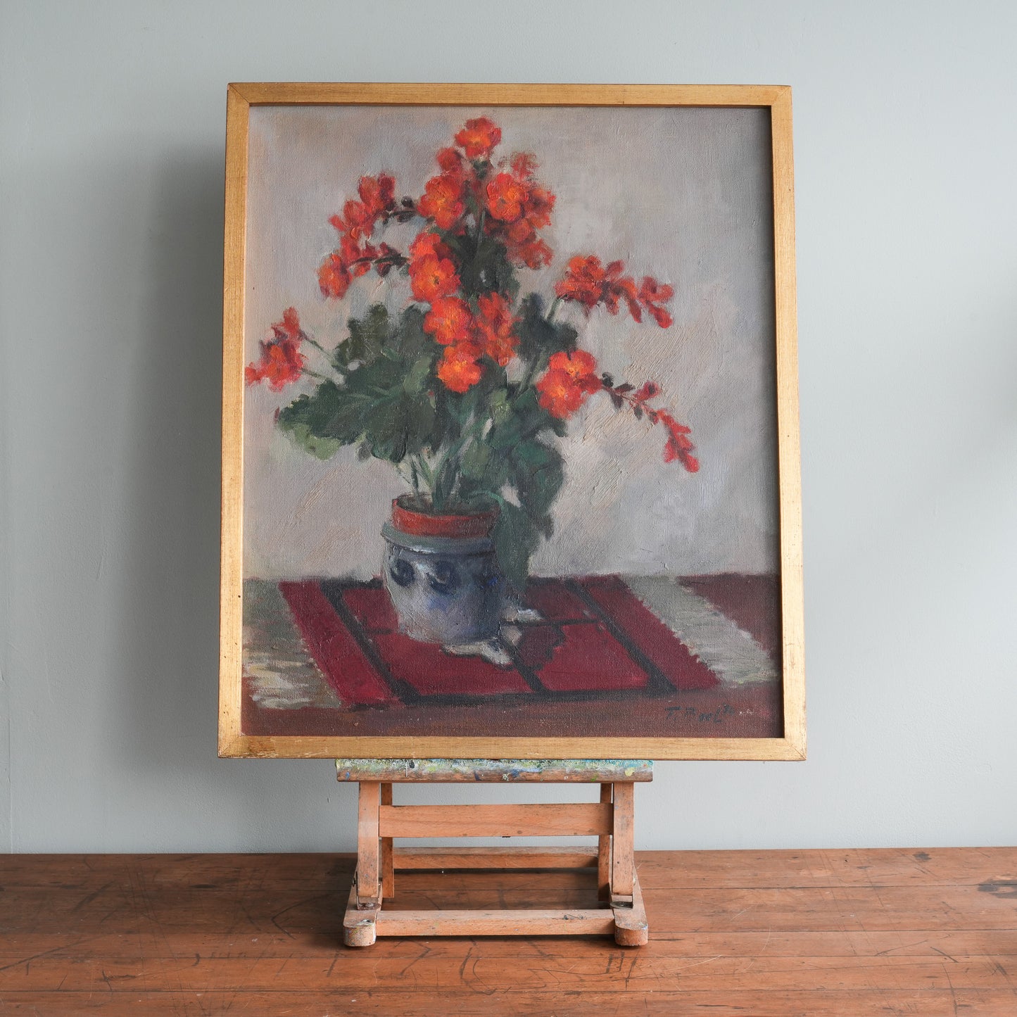 Still Life with Orange flowers | F BOEL '74