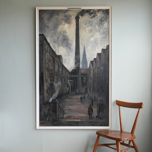A Bingley Mill Yard-JAMES HARDAKER (English 1901-1991)