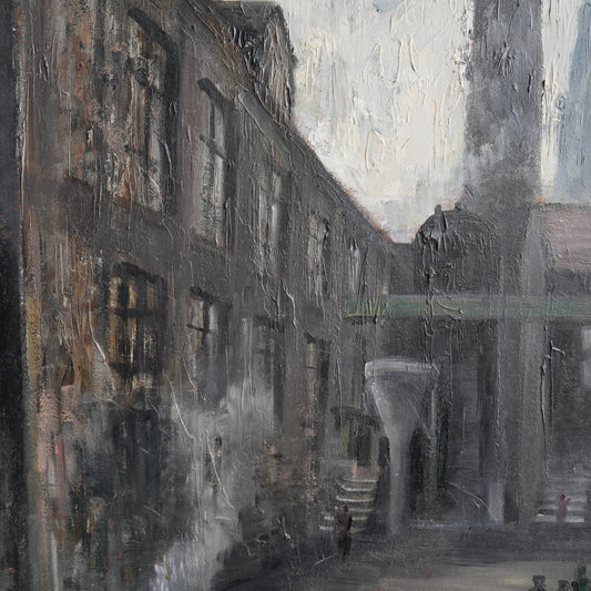 A Bingley Mill Yard-JAMES HARDAKER (English 1901-1991)