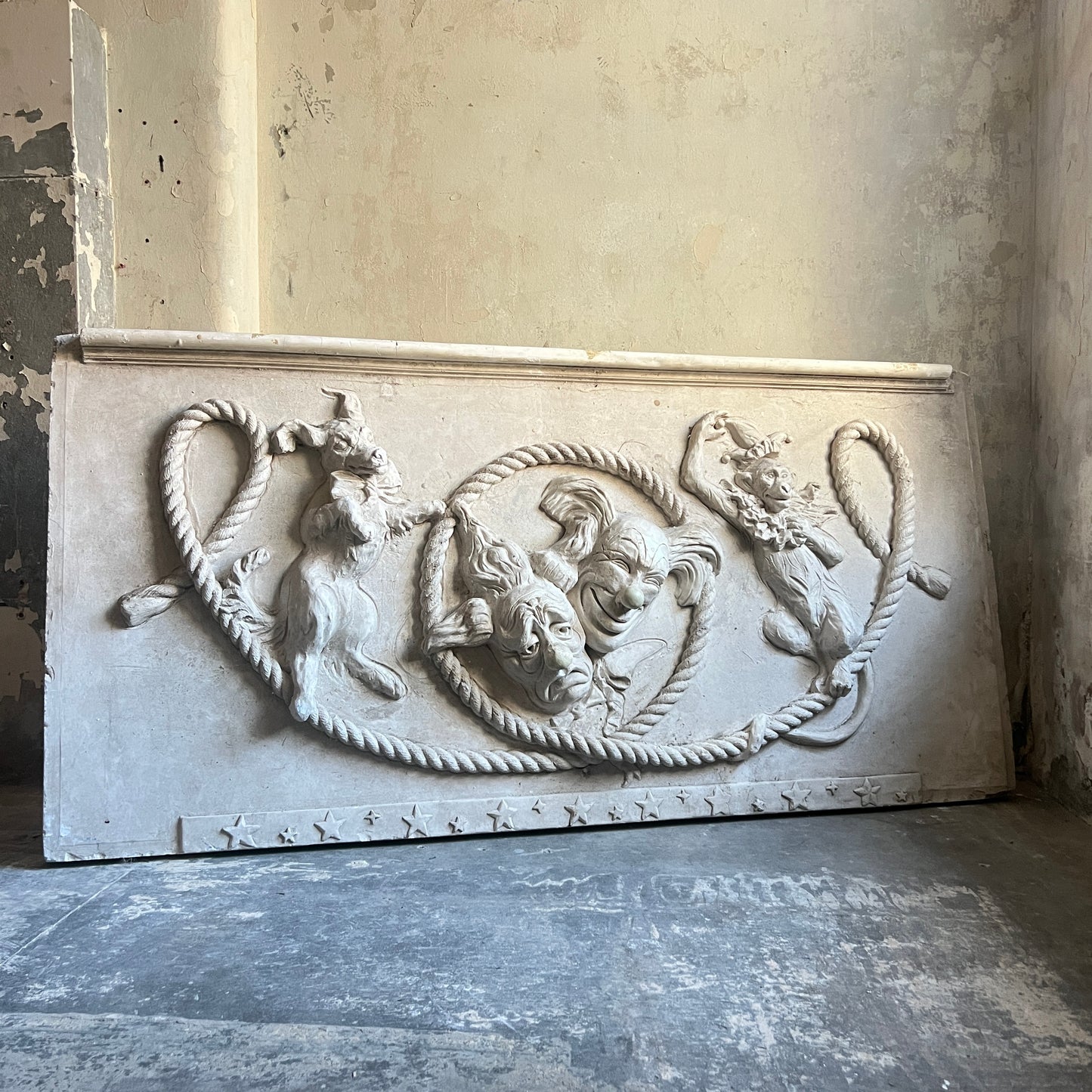 Large Plaster “Comedy & Tragedy” Theatre Panels