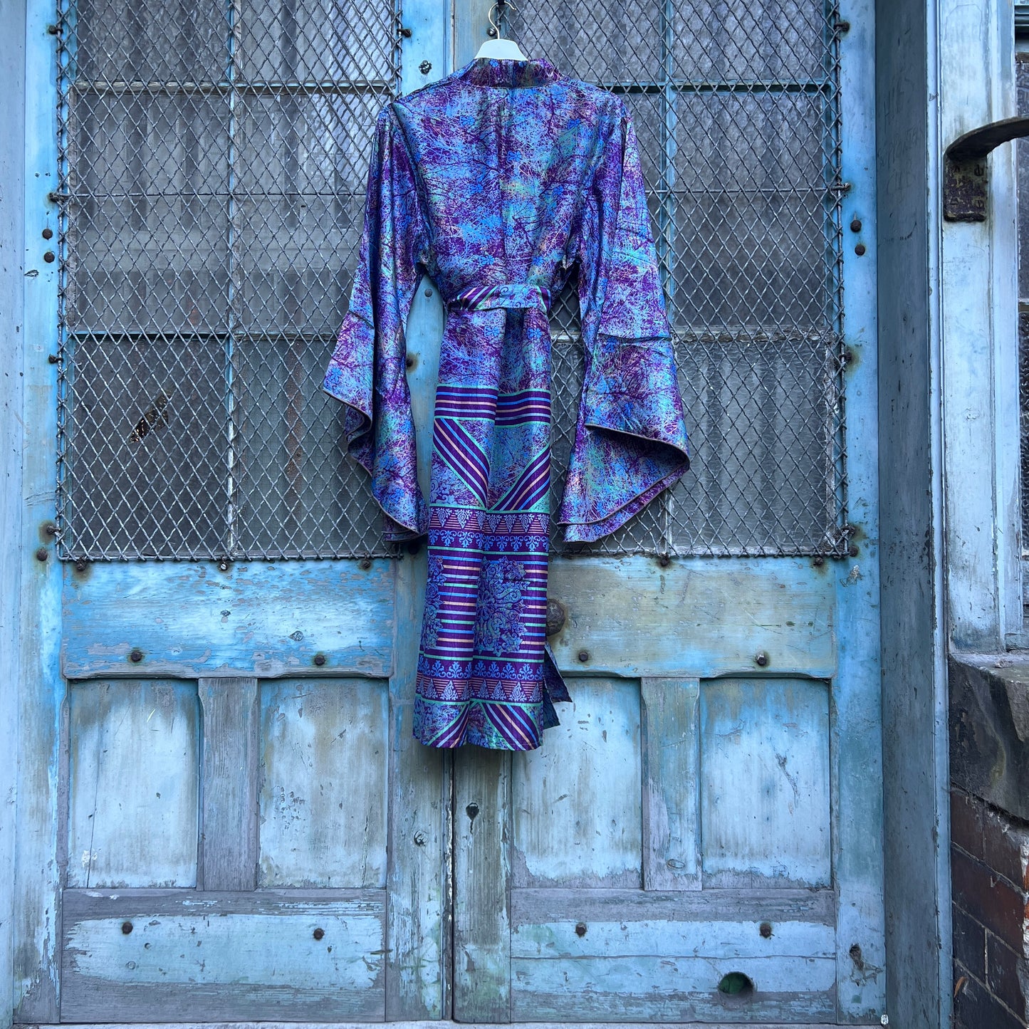 Vintage Silk Batwing Kimono - TT