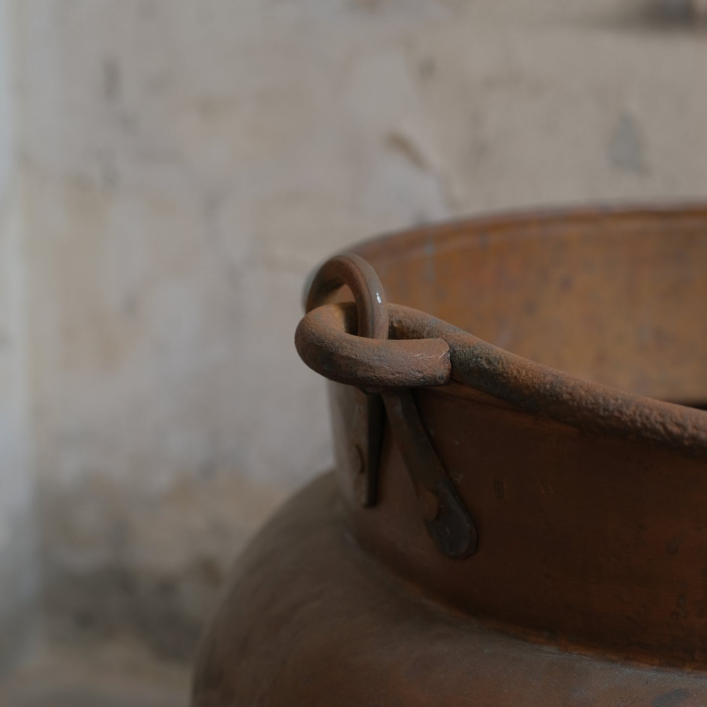 French Art Nouveau copper planter