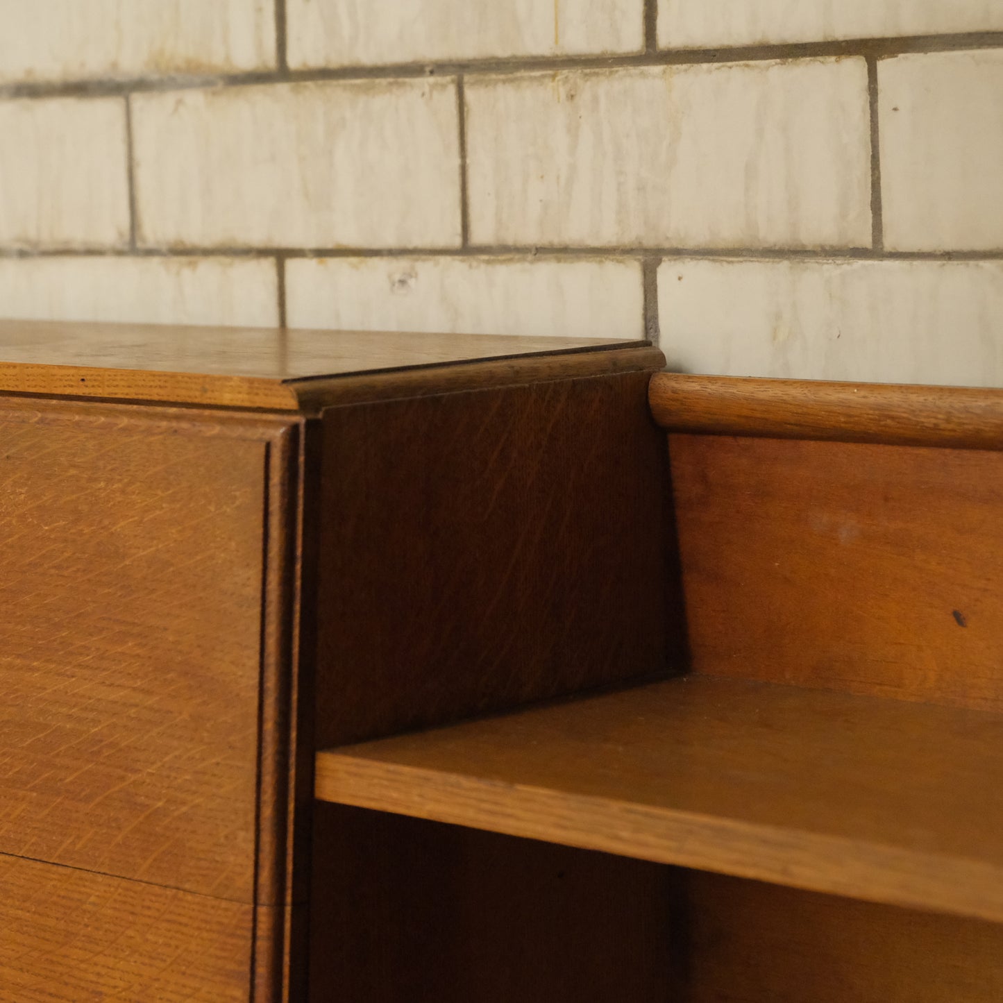 Oak Bureau Bookshelves