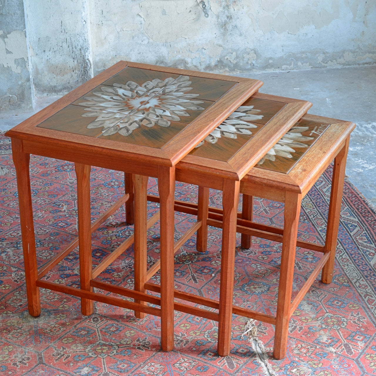 1960's Danish Nesting Tables by Mobelfabrikken Toften