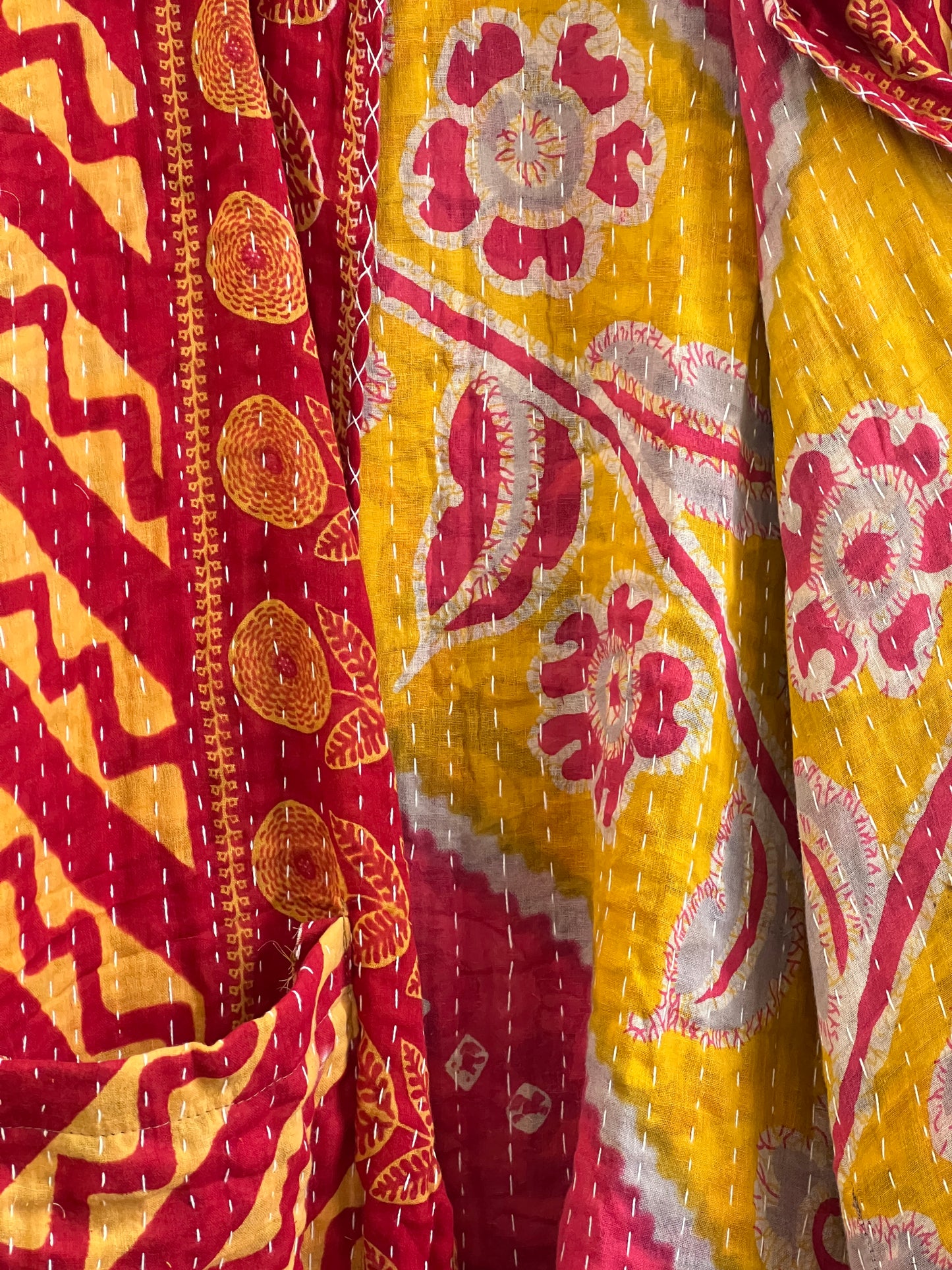 Vintage Cotton Kantha Reversible Jacket ~ No 26