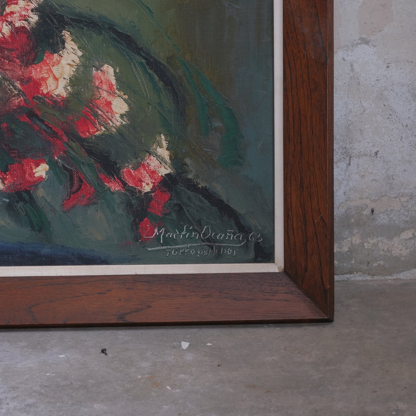 Modernist still life painting by Martin Ocaña - Mid-Century