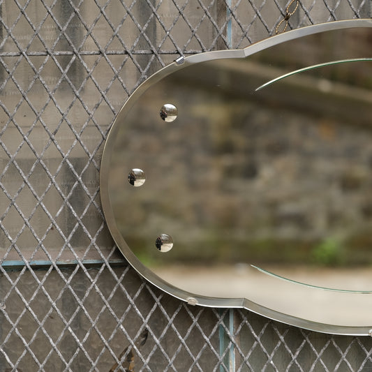 1930's Frameless Mirror with 6 Sorcerers type bullseye optics