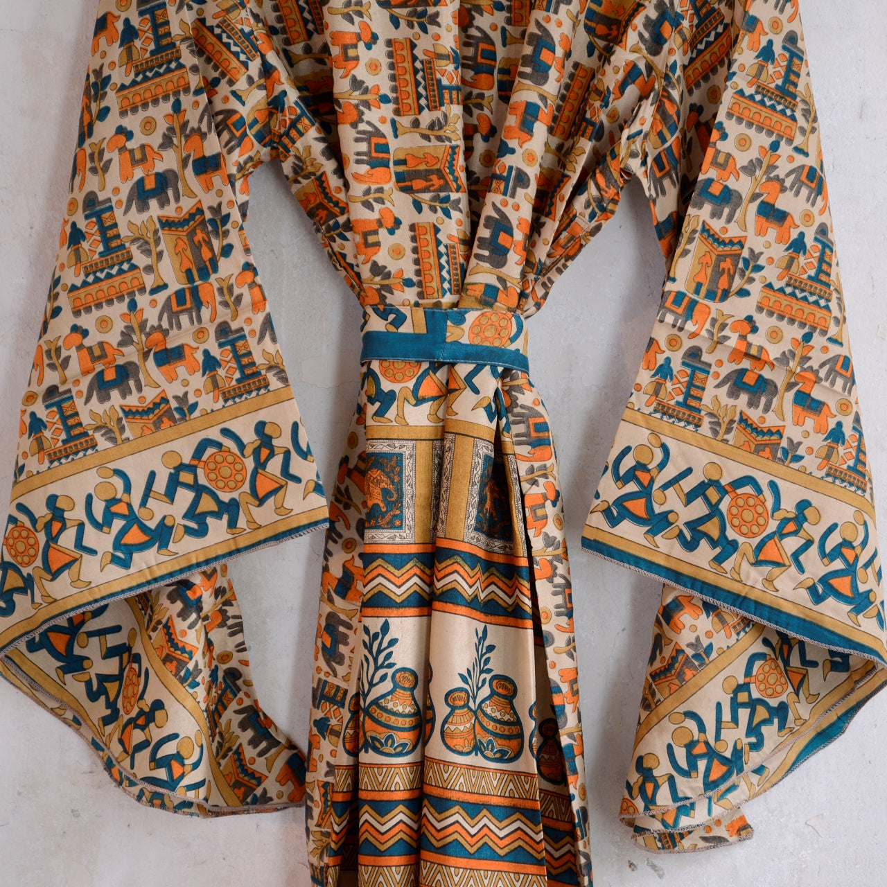 Vintage Silk Batwing Kimono - CC