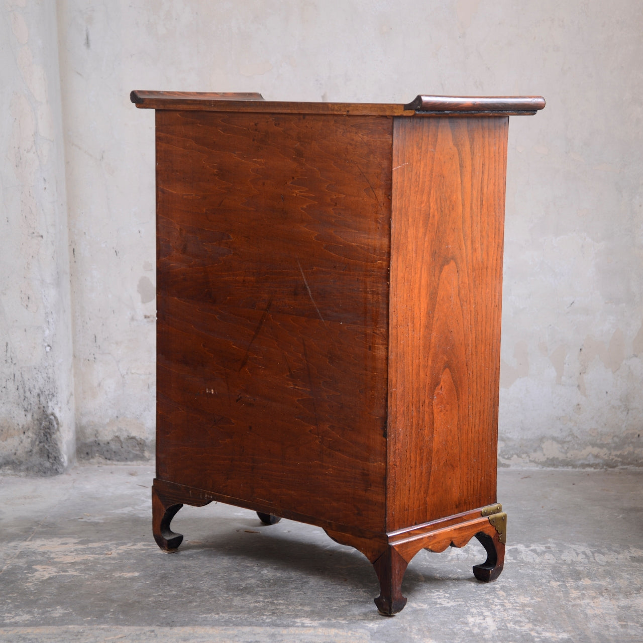 Korean Ich'ung Jang Elm & Weave Cabinet