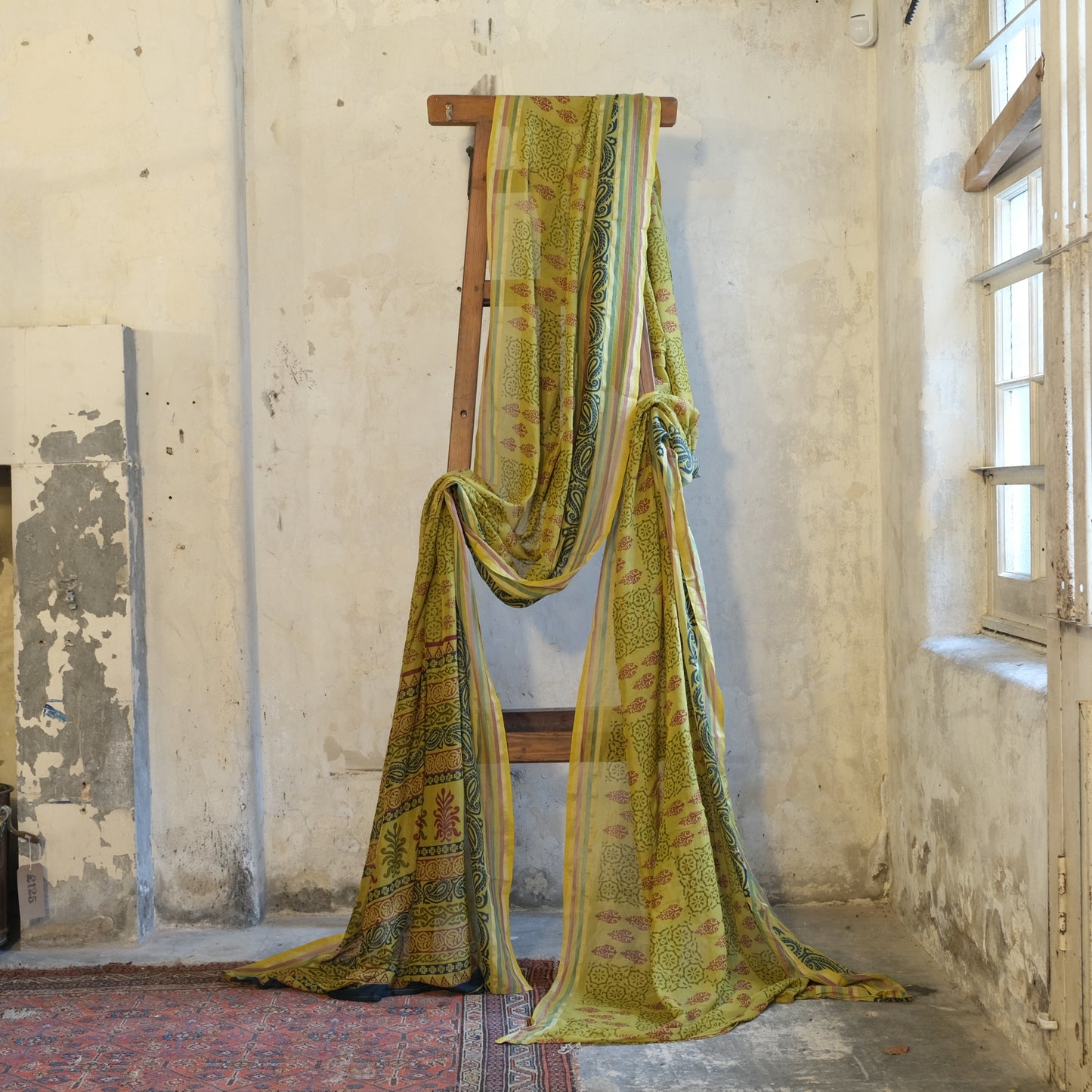 Vintage Cotton Saree Fabric - No 16