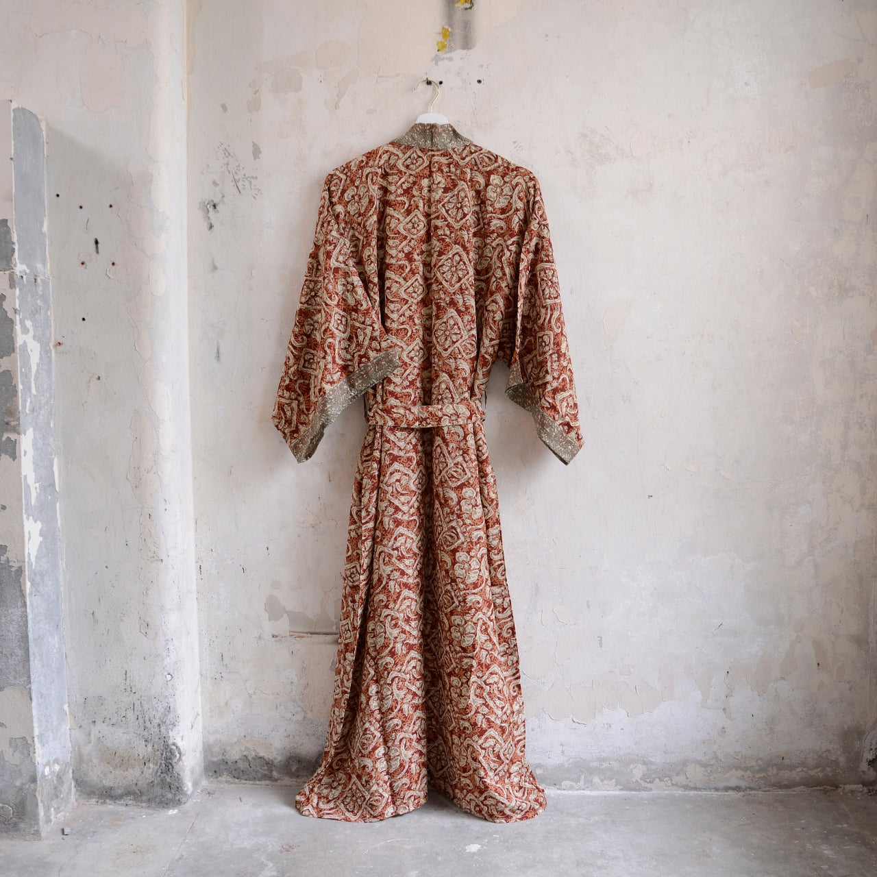 Long Vintage Silk Kimono