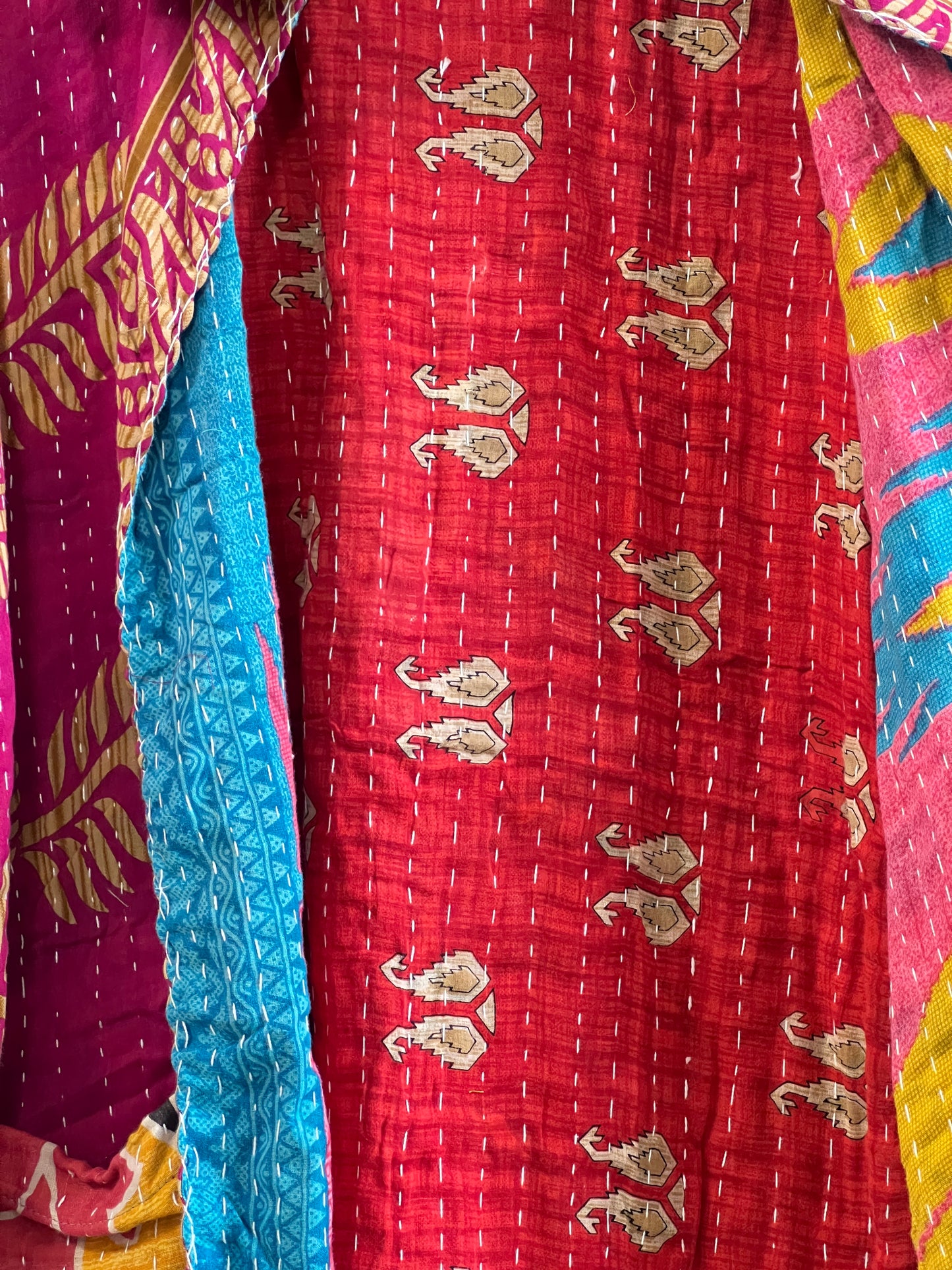Vintage Cotton Kantha Reversible Jacket ~ No 8