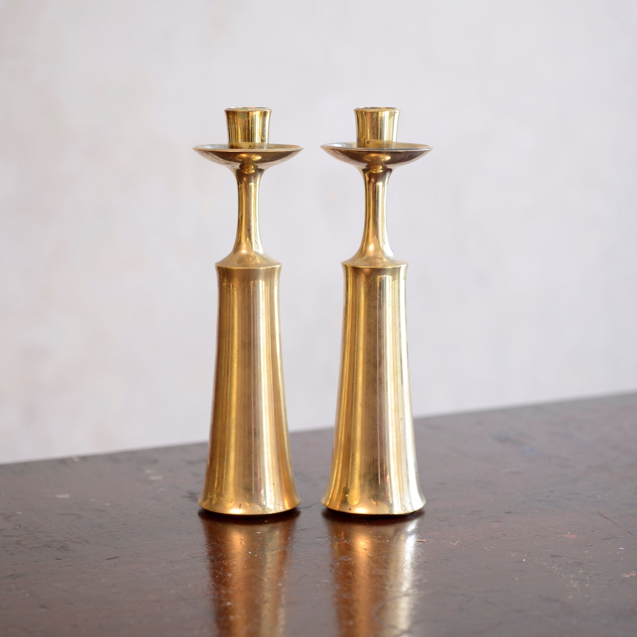 Jens Quistgaard Danish Mid-Century Dansk Design Candlesticks