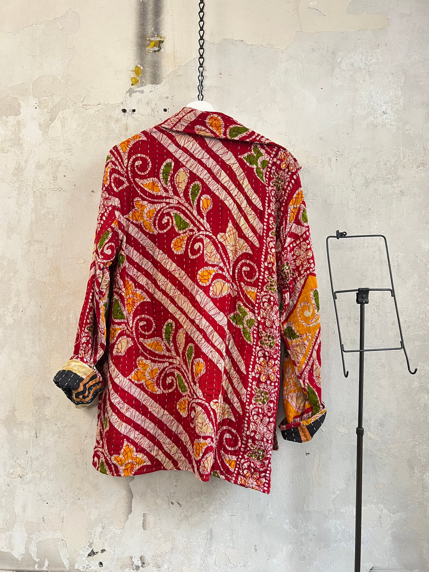 Vintage Cotton Kantha Reversible Jacket ~ No 24