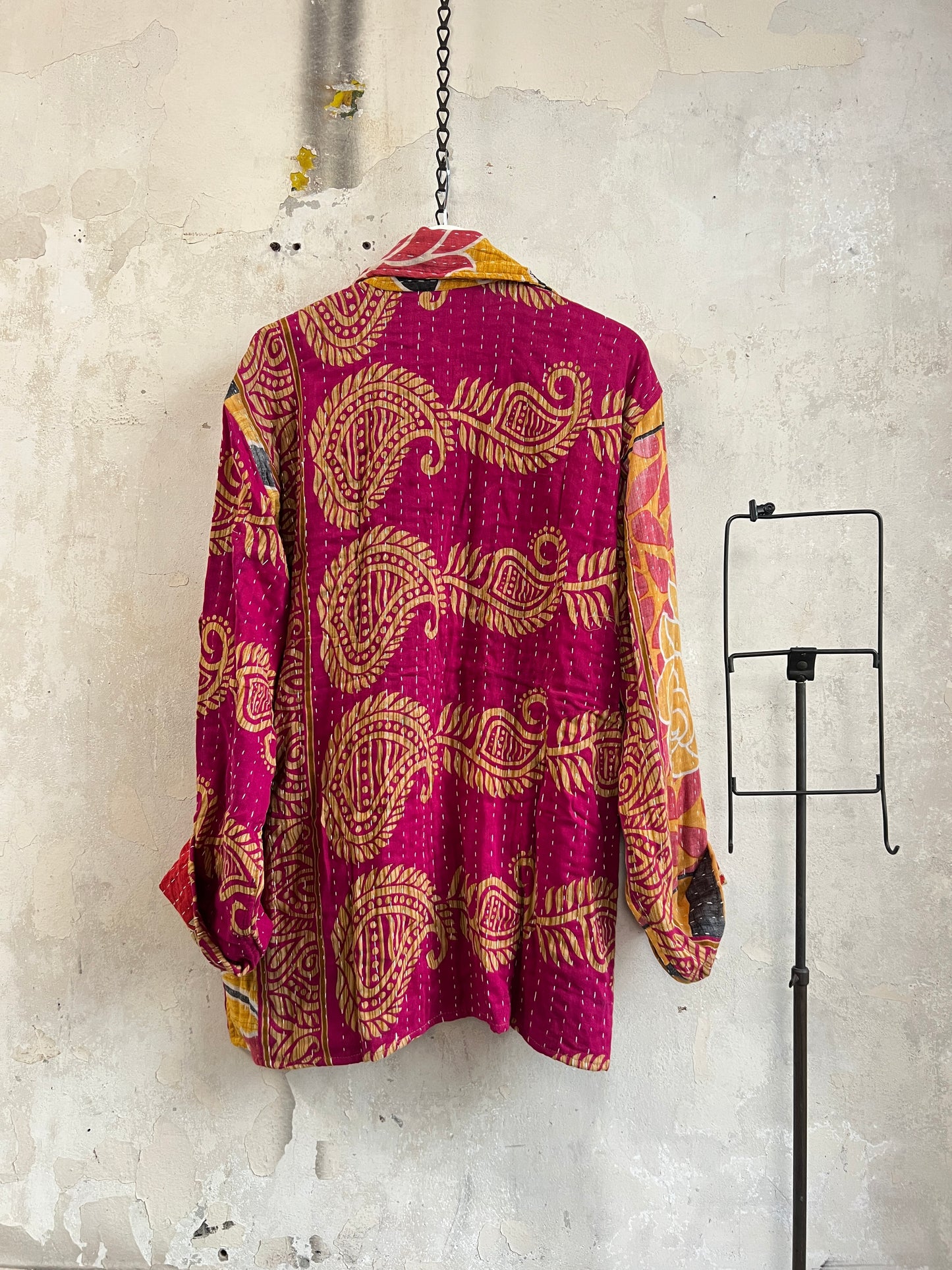 Vintage Cotton Kantha Reversible Jacket ~ No 8