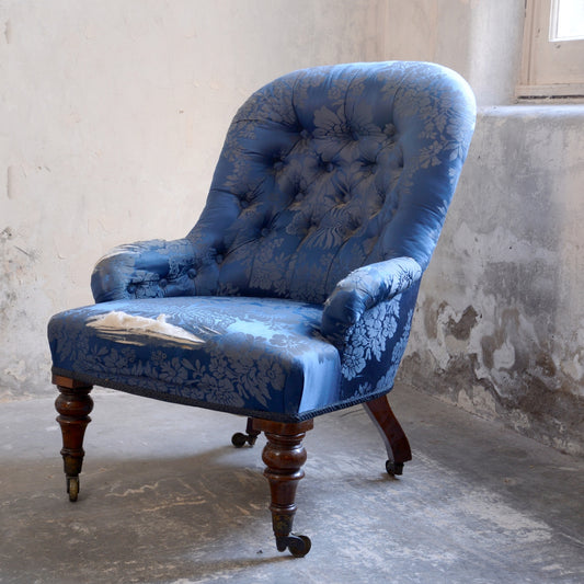 19thC Button Back Bedroom Chair