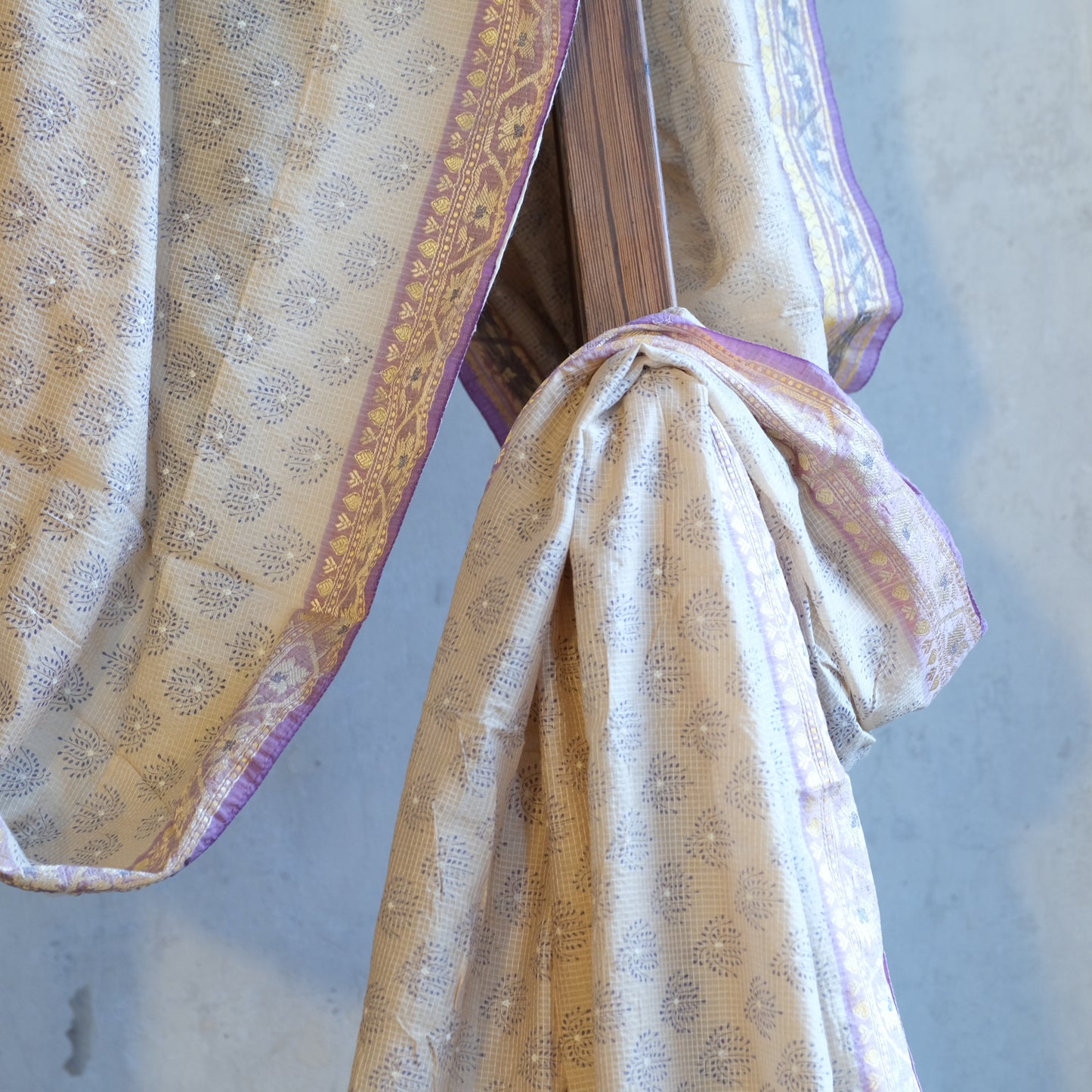Vintage Cotton Saree Fabric - No 9